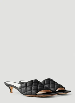Padded Kitten Heel Mules