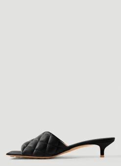 Padded Kitten Heel Mules