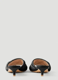 Padded Kitten Heel Mules