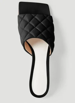 Padded Kitten Heel Mules
