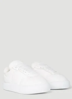 Padded Leather Sneakers