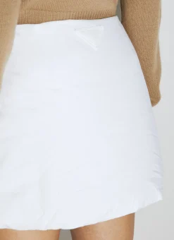 Padded Logo Patch Mini Skirt