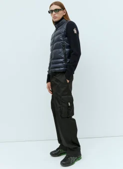 Padded Wool Cardigan