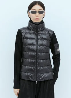 Padded Wool Cardigan