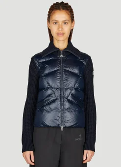 Padded Wool Cardigan