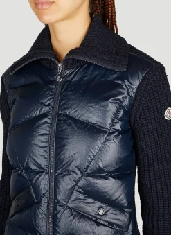 Padded Wool Cardigan