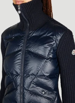 Padded Wool Cardigan