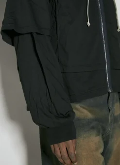 Padded Zip-Up Sweatshirt