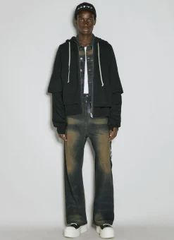 Padded Zip-Up Sweatshirt