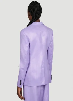 Padlock Strap Suit Single Breasted Blazer