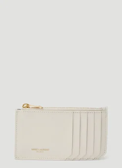 Painted Zip Top Card Holder