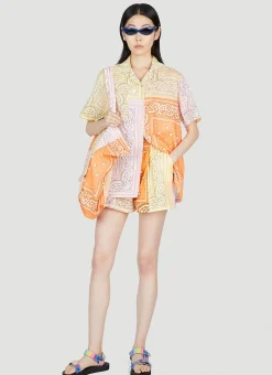 Paisley Motif Shorts