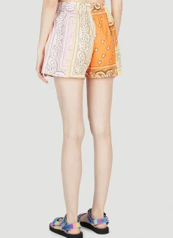 Paisley Motif Shorts