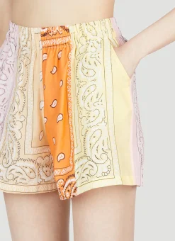 Paisley Motif Shorts