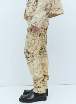 P-Alan Coated Leather Pants