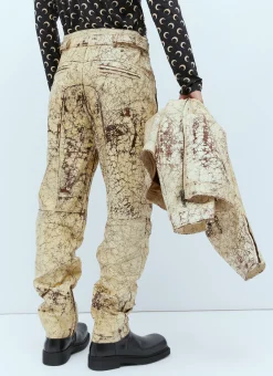 P-Alan Coated Leather Pants
