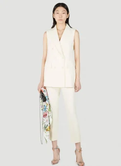 Pallida Double Breasted Sleeveless Blazer