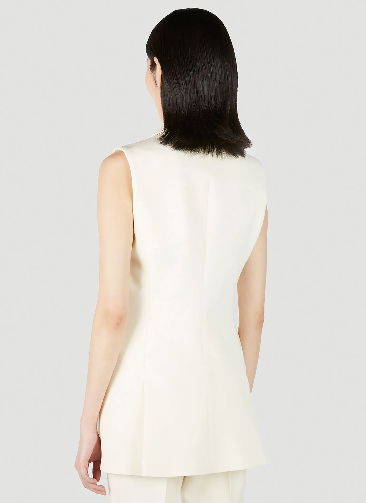 Pallida Double Breasted Sleeveless Blazer