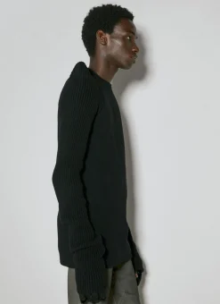 Panel Construction Knit Sweater