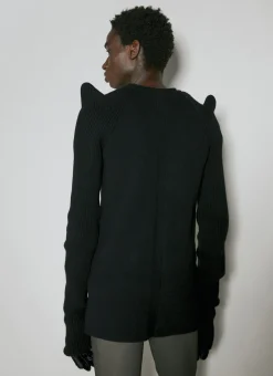 Panel Construction Knit Sweater