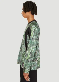 Panelled Football Jersey Top