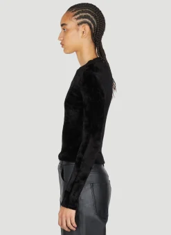 Panila Velour-Knit Sweater