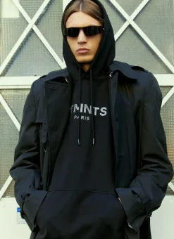 Paris Crystal Logo Hooded Sweatshirt