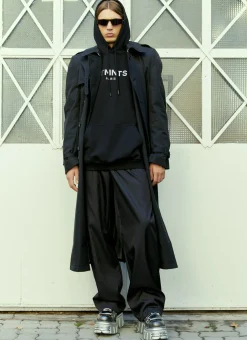Paris Crystal Logo Hooded Sweatshirt