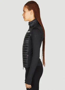 Partially Quilted Zip-Up Cardigan