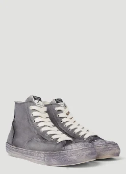 Past Sole Overdyed High Top Sneakers