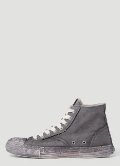 Past Sole Overdyed High Top Sneakers