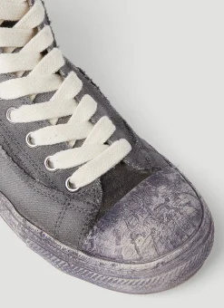 Past Sole Overdyed High Top Sneakers
