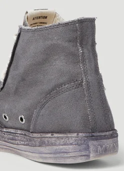 Past Sole Overdyed High Top Sneakers