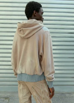 Patched Hooded Sweatshirt