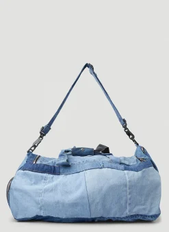 Patchwork Denim Duffle Bag