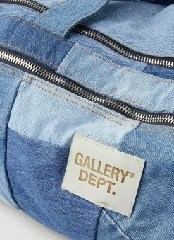 Patchwork Denim Duffle Bag