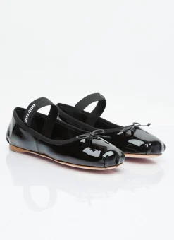 Patent Leather Ballerina Flats