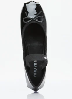Patent Leather Ballerina Flats