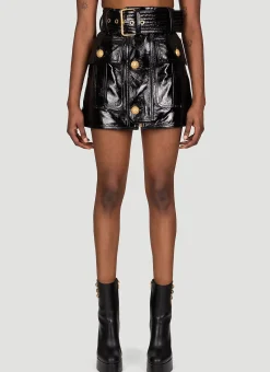 Patent Leather Mini Skirt