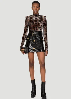 Patent Leather Mini Skirt