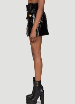 Patent Leather Mini Skirt
