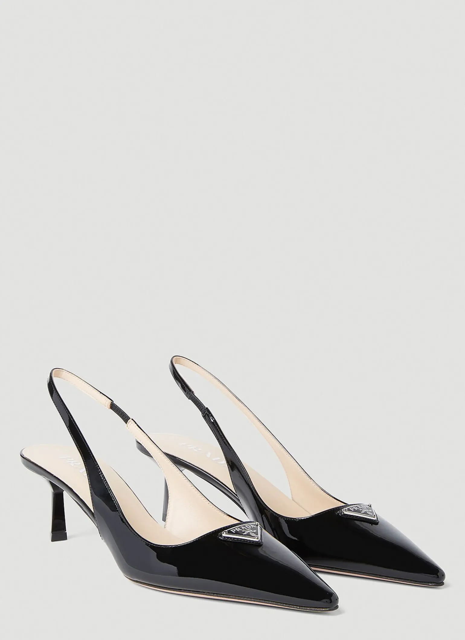 Patent Slingback Kitten Heels