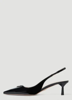 Patent Slingback Kitten Heels