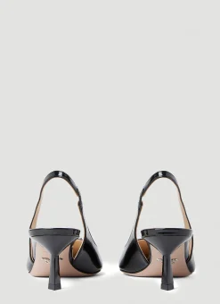Patent Slingback Kitten Heels
