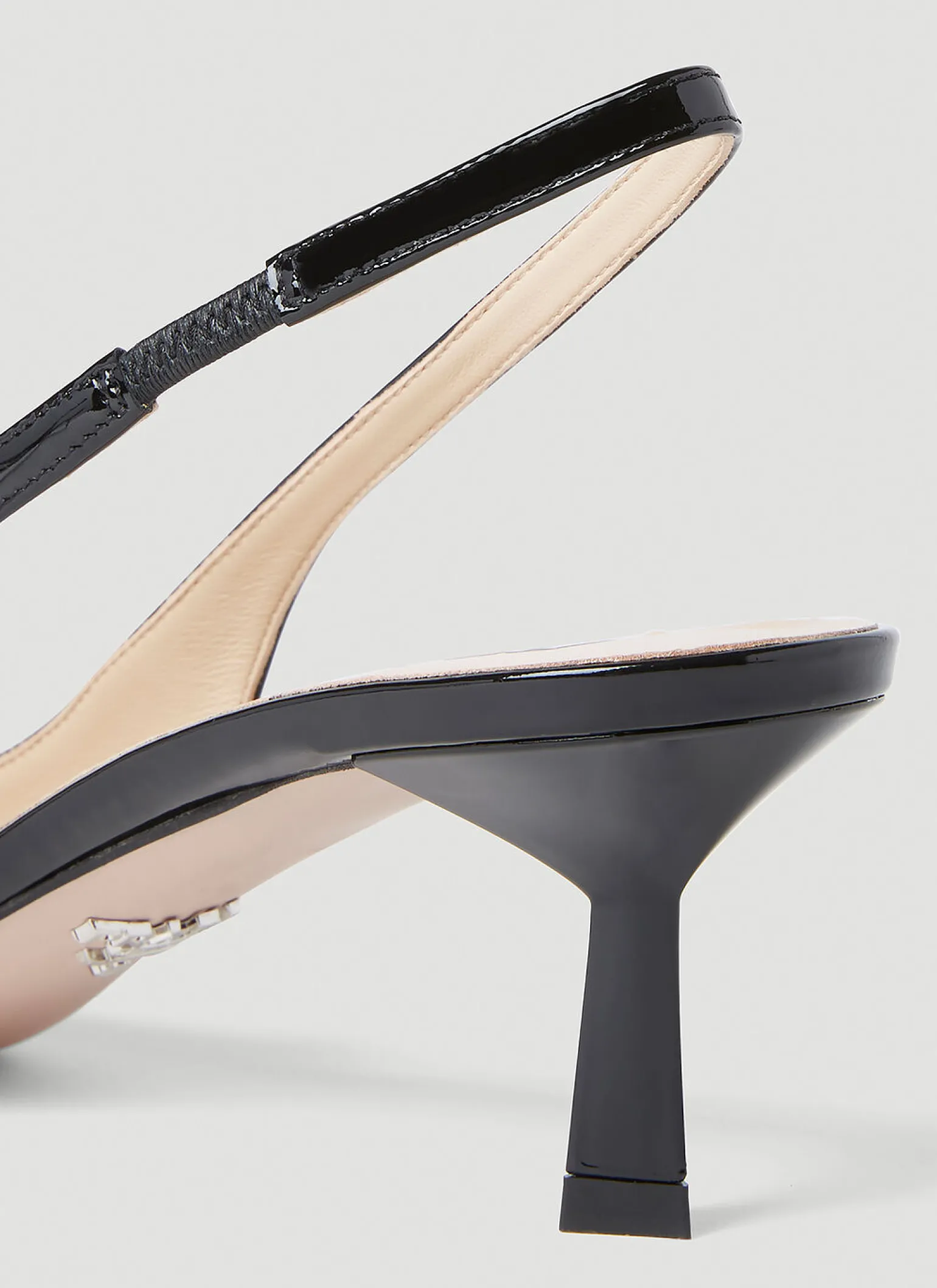 Patent Slingback Kitten Heels