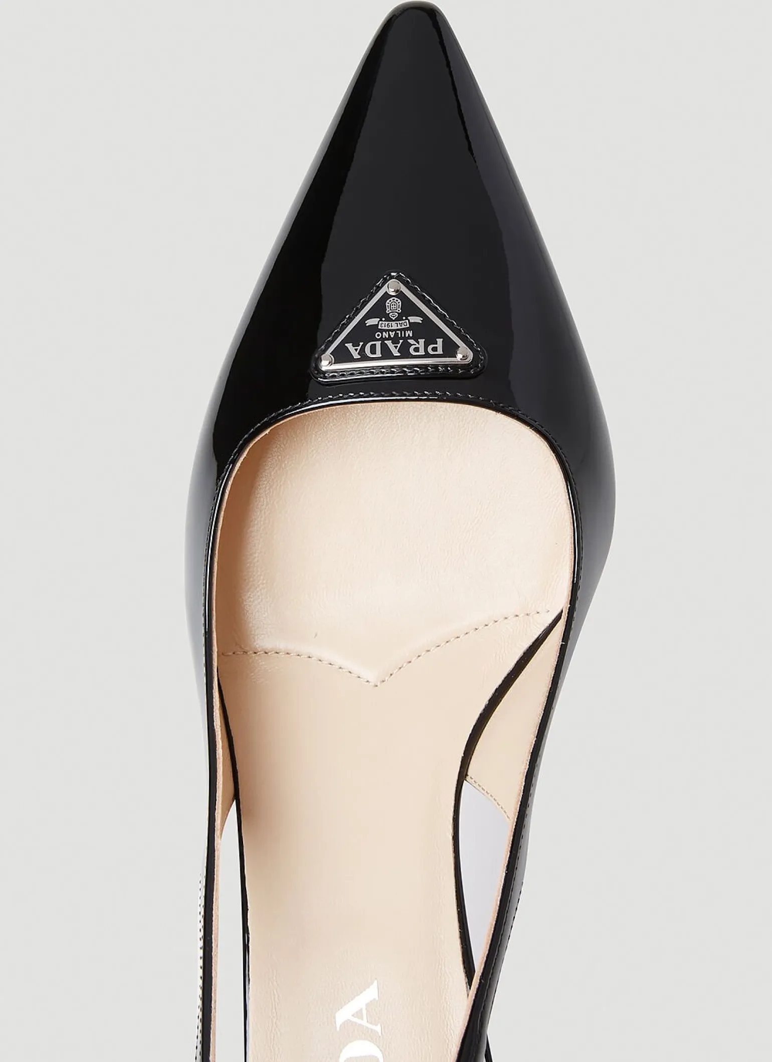 Patent Slingback Kitten Heels