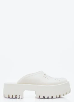 Perforated G Platform Slipper Shoes