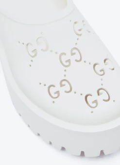 Perforated G Platform Slipper Shoes