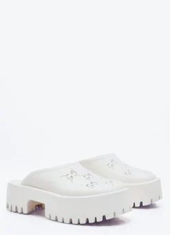 Perforated G Platform Slipper Shoes