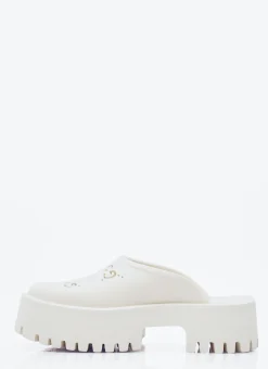 Perforated G Platform Slipper Shoes